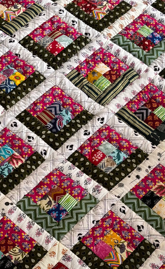 Water Lily Quilt, 96 x 70