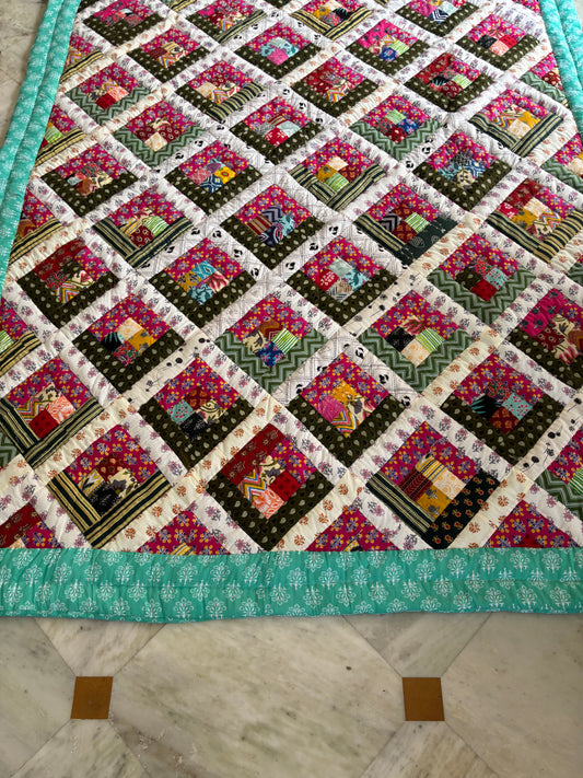 Water Lily Quilt, 96 x 70