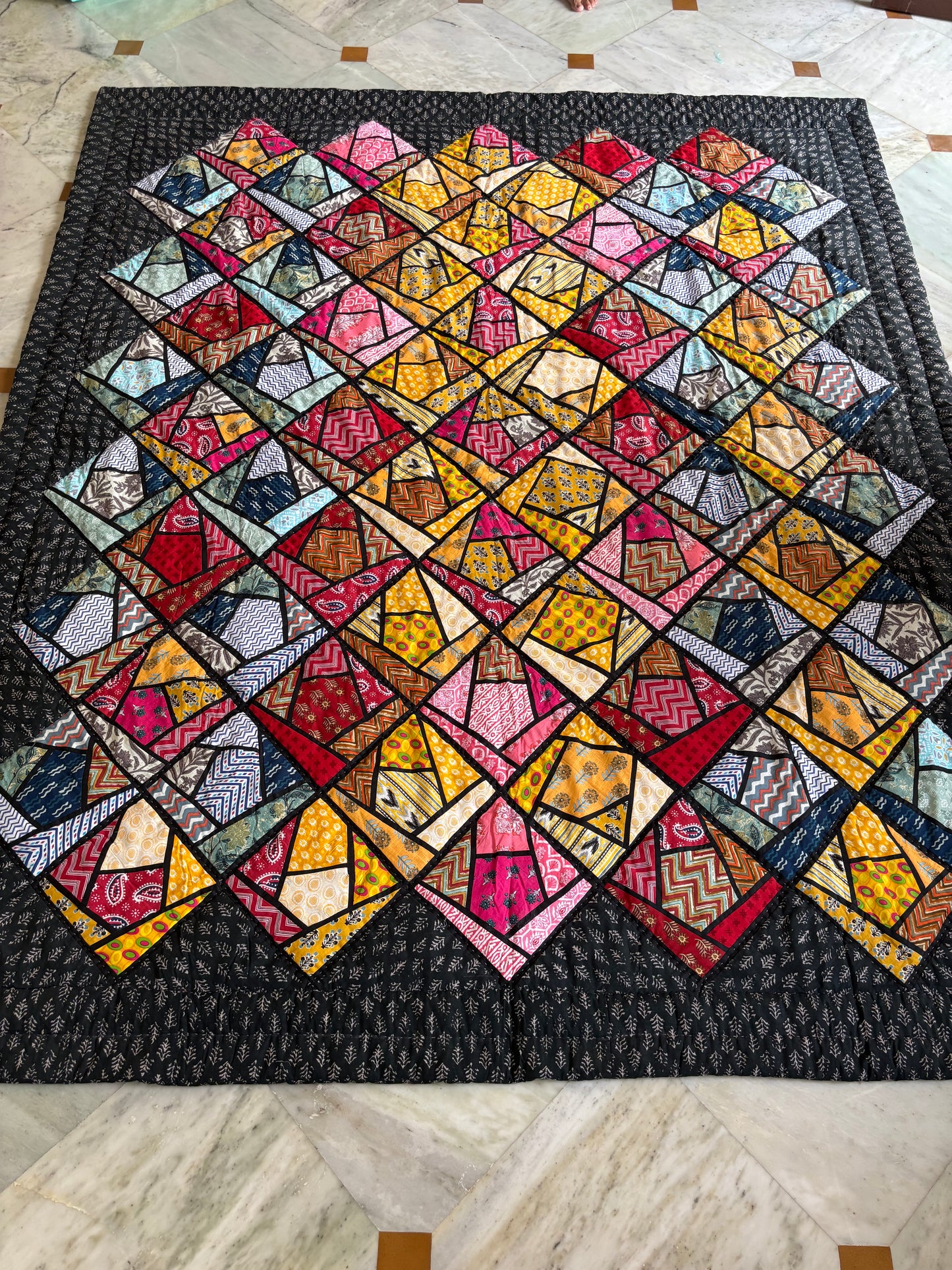 Stained Glass Quilt 98 x 85