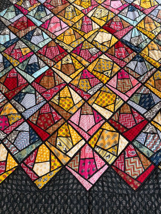 Stained Glass Quilt 98 x 85