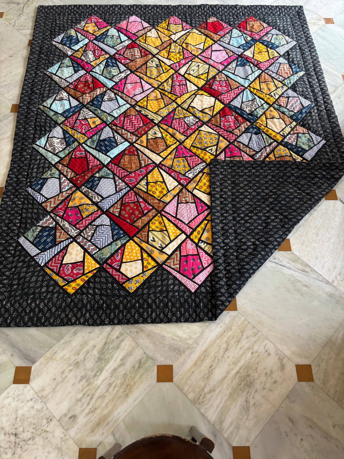 Stained Glass Quilt 98 x 85